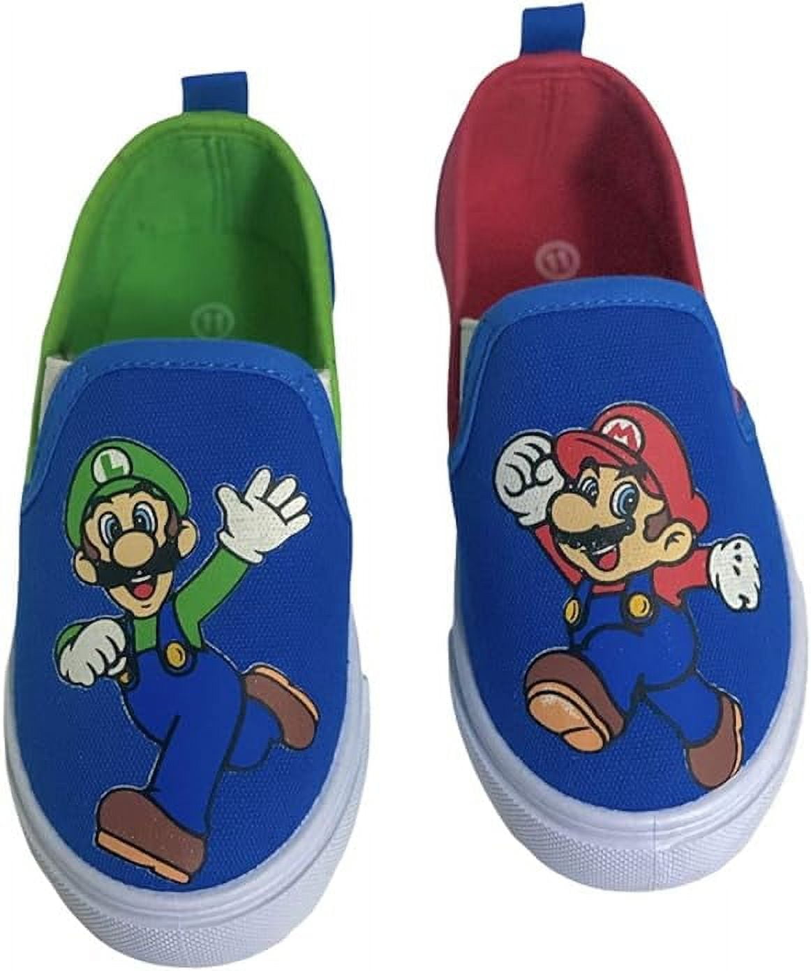 Nintendo Super Mario Brothers Kart Trainers Sneakers Light up shoes blue  black | eBay